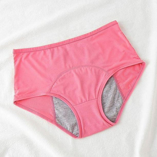 Women Menstrual Panties Comfort Leak Proof Underwear Physiological Pants  For Women Girls New-4XLMelon Red 