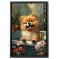 thumbnail image 2 of Funny Bathroom Wall Art CutePomeranian Dog Canvas Print Dog Bathtub Picture Humor Animal Artwork Painting for Restroom Bathroom, Funny Dog Canvas, Christmas Gifts, 2 of 5