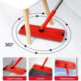thumbnail image 7 of Floor Flat Mop and Bucket Set, Separates Dirty and Clean Water, Mop and Bucket with Wringer Set for Home, Hands Free Wet/Dry Mop for Walls, 3 Microfiber Mop Pads, Black & Red, 7 of 7