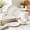White-Mixed Embossment-Service for 6 (18pcs), variant on 24-piece Embossed Ceramic Dinnerware Set-8 Dinner Plates 8 Salad 8 Pasta Elegant & Durable Tableware For Large Families Dishwashe
