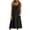 *Black, variant on VBVC Women's Cotton Linen Sleeveless Midi Dress , Summer V-Neck Dresses For Women , Ladies' Button Detail Loose Dress with Pockets,Army Green,S-2XL