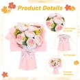 thumbnail image 2 of Ramo de Flores de Ganchillo Uxcell, Mezcla de 6 Rosas y 3 Margaritas Hechas a Mano con Bolsa de Regalo para Decoración del Hogar DIY [Rosa Gradiente], 2 of 6