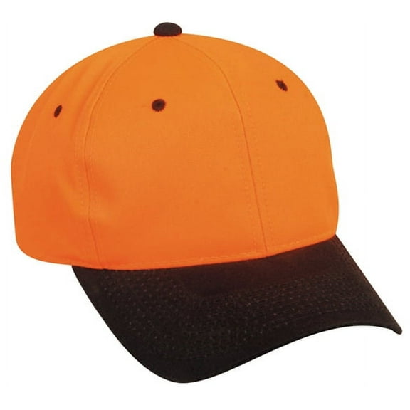 Outdoor Cap 550IS Blaze with Waxed Cotton Canvas Visor-Blaze/Dark Brown