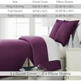 thumbnail image 3 of Neutral Solid Color 3-Piece Duvet Cover Set by Southshore Fine Linens, 3 of 9