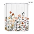 thumbnail image 3 of tredstone Shower Curtain Flower Bathroom Curtains Polyester Fabric Bath Screens Colorful Flower 180*200, 3 of 6