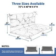 thumbnail image 7 of YLLN 70*40 Inch Porch Swing Cushions, Patio Furniture Cushions With 4" Thicken Backrest, Bench Cushions For Outdoor Furniture, Anti-Fading Waterproof Patio Cushions(Light gray), 7 of 7