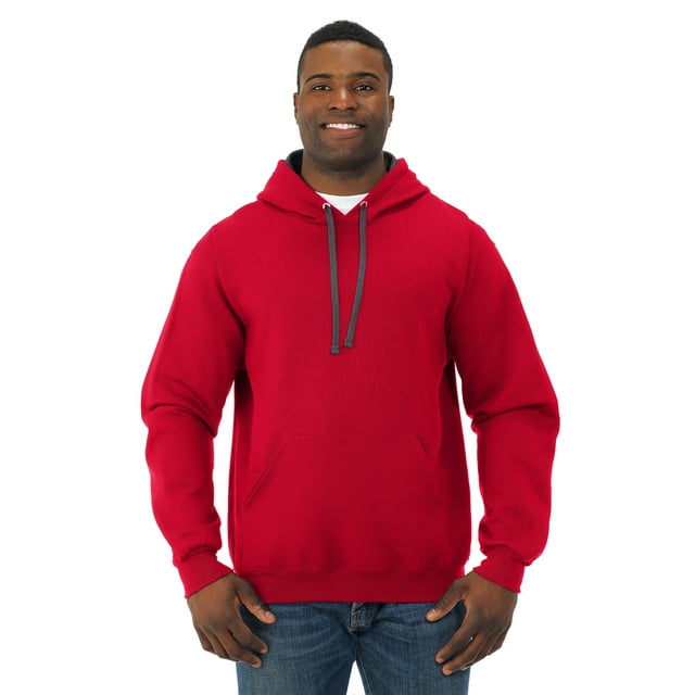 Fruit Of The Loom Sweat à Capuche pour Hommes, TG, Rouge Ardent