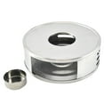 thumbnail image 1 of EeaseCA Stainless Steel Teapot Warmer Tea Coffee Glass Pot Candle Heating Base Warmer, 1 of 7