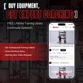 thumbnail image 6 of Mikolo Power Cage, Squat Rack with Dual Pulley Cable Crossover System, Multifunction Free Weight with Red Barbell and Weight Bench and 340LB Colorful Weight Plates, 6 of 15
