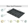 thumbnail image 5 of A1 Home Collections Heavy Duty Indoor/Outdoor Decorative Design Durable Rubber Doormat 22"X37", Black, 5 of 7