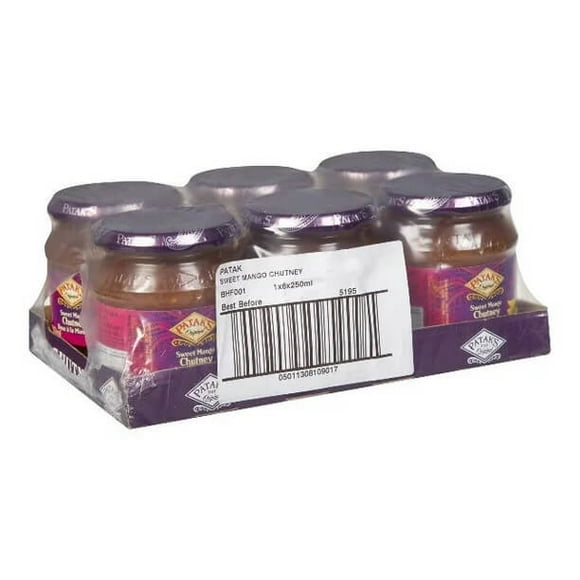 Patak's Sweet Mango Chutney | 250ML/Unit, 6 Units/Case
