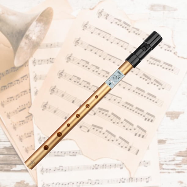 Aluminum Alloy Tin Whistle,6 Hole Music Instrument,Easy to Learn