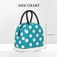 thumbnail image 2 of KLL Sky Blue And White Polka Dot for Insulated Lunch Bag- Leakproof Cooler Tote Bag Organizer for Women & Men - Reusable Lunch Box for Office Picnic Hiking Beach-One Size, 2 of 6