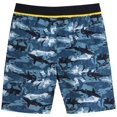 thumbnail image 5 of Big Chill Rash Guard Swimwear Set, Size 8, Navy Shark Camo (Boy's), 5 of 7
