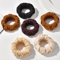 thumbnail image 5 of Xinwanna Hair Ring Elastic Band High Flexibility Anti-break Non-slip Fade-less All-Match Female Hair Styling Band Fashion Accessory (Black), 5 of 13