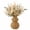 Khaki, variant on Gourd-shaped woven rattan vase; lightweight, rustic woven vase/planter; openwork rattan decorative vase (suitable for dried flowers); vintage-style tabletop home decor vase.