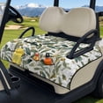 thumbnail image 3 of Xixirimido Quilted Golf Cart Seat Blanket Portable Golf Cart Seat Cover Towel for EZGO Yamaha Club Car & More 2-Seater Carts Foldable for Easy Carry, Olive Leaves Fruits, 3 of 8