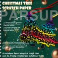 thumbnail image 4 of Art Craft Kit Aviski, papel para rascar con forma de árbol de Navidad, 96 unidades, 4 of 7