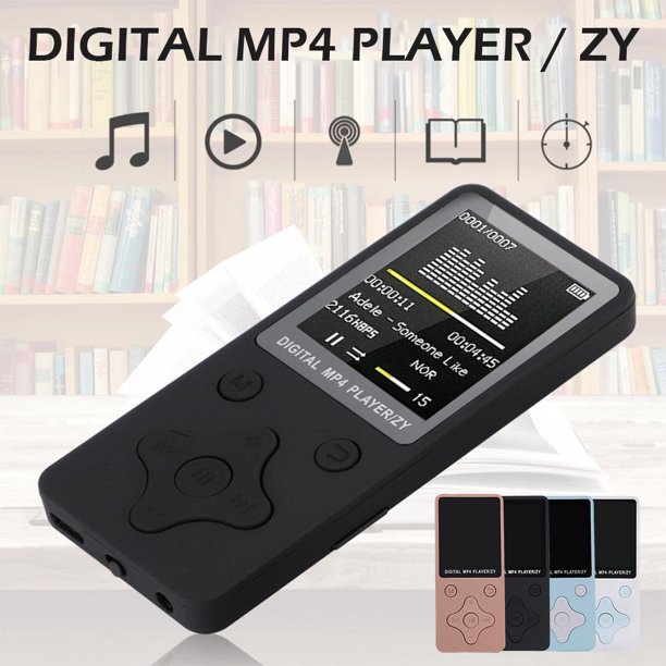 Muyoka Pluokvzr Mini reproductor de música portátil Bluetooth Mp3 Mp4, radio FM Hi-Fi Media sin pérdidas Muyoka Hogar