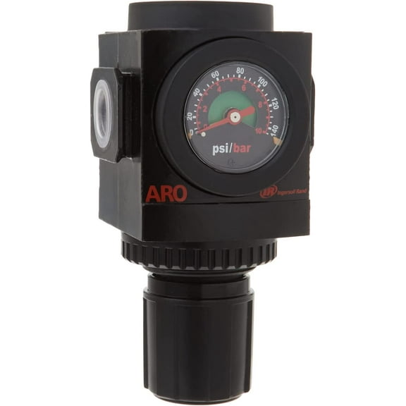 ARO R37341-600-VS Air Regulator 1/2" NPT, w/Gauge - 250 psi Max Inlet