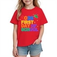 thumbnail image 1 of Camiseta de Manga Corta Linda para Niños Unisex Gráfica Tee de la Escuela de la Temporada, Camisetas de Manga Corta para Niñas, 1 of 9