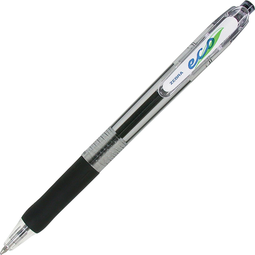 Zebra Pen Eco Jimnie Clip Retractable Ballpoint Pens, 12 / Dozen