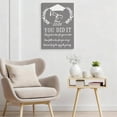 thumbnail image 2 of Sophisticated Neutrals Minimalist Class of 2026 Graduation Gift You Did It Matte Finish Gallery Wrapped Canvas Wall Art Home Decoration Decor Bedroom Dorm Office 12*16inch(30*40cm), 2 of 6