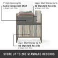 thumbnail image 4 of Maykoosh Handcrafted Haven Turntable Stand In Dark Brown, 4 of 5
