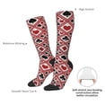 thumbnail image 4 of Naloa Poker Thigh High Socks Extra Long Stretchy Sock Women Over Knee High Opaque Stocking Daily Wear, 4 of 6