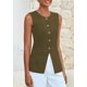 thumbnail image 4 of Chaleco PRETTYGARDEN Blazer Sin Mangas con Botones Verde Militar XL, 4 of 8