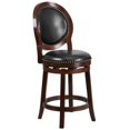 thumbnail image 1 of Pemberly Row Tabouret en Cuir 26" Noir et Cappuccino, 1 of 1
