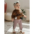 thumbnail image 6 of BemeyourBBs Baby Halloween Sweater Casual Letter Ghost Spider Embroidery Pullover, 6 of 9