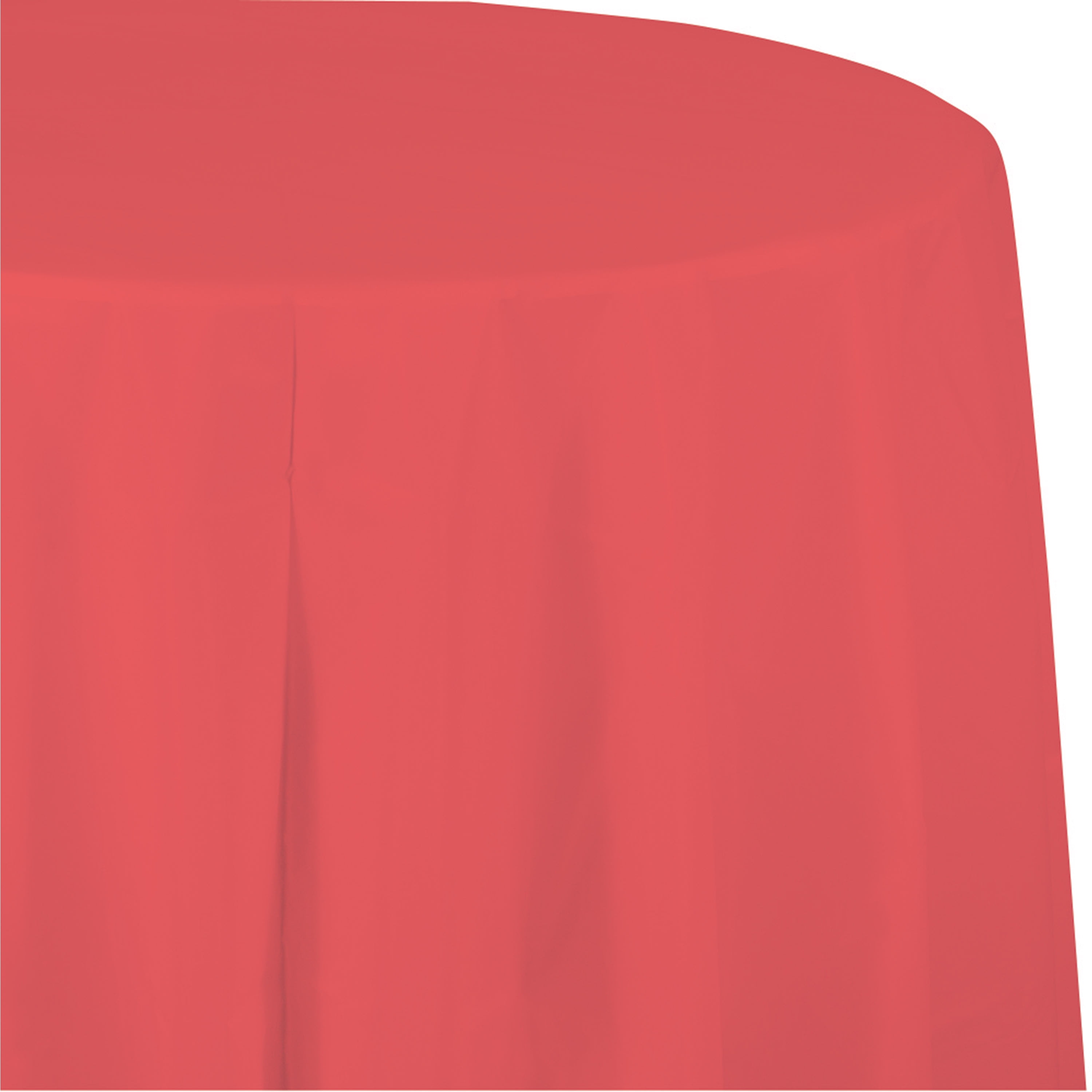 coral plastic tablecloth