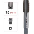 thumbnail image 5 of HUGFEGWE Machine Tap 3/8-18 NPS Straight Pipe Thread Flutes High Speed Steel 1pcs CJB91-23676, 5 of 5