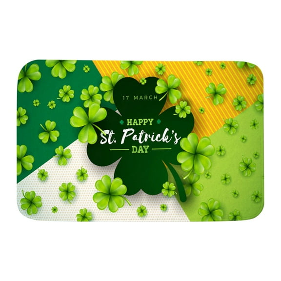 Clearance Items St. Patrick'S Day Door Mat Rug, Indoor Farmhouse Entryway Doormat, Outdoor Floor Mats for Front Door, Kitchen, and Holiday Decor St Patricks Day Decorations