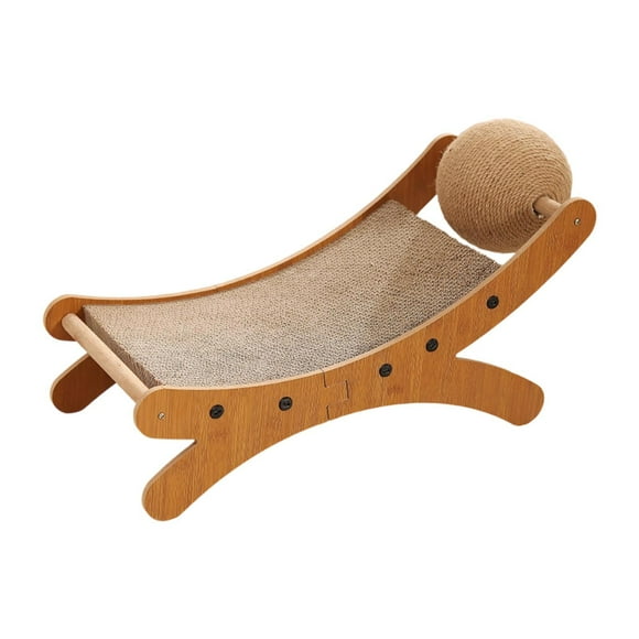 Rascador para gatos, almohadilla para rascar, mueble cama para mascotas, salón para gatos de interior con bola rascadora para gatitos y animales Papel corrugado