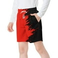 thumbnail image 5 of Cethrio Boys Shorts with Pockets, Sports Casual Drawstring Summer Shorts Red Size 9-10 T, 5 of 6