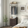 thumbnail image 4 of Gymax Freestanding Closet Organizer w/ 3-position Hanging Rod & Storage Shelves, 4 of 10