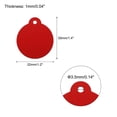 thumbnail image 2 of Round Laser Engraving Blanks Tags, Stamping Blank Tag Dog ID Tag, Red Blank Tag for Pet, Craft Tag 10pcs, 2 of 6