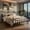 Queen Size, variant on Barara King Bedroom Bed Frame, Bed Platform Frame,Full/Queen/Twin Size Heavy-duty Metal Bed Frame with Headboard-Twin Size