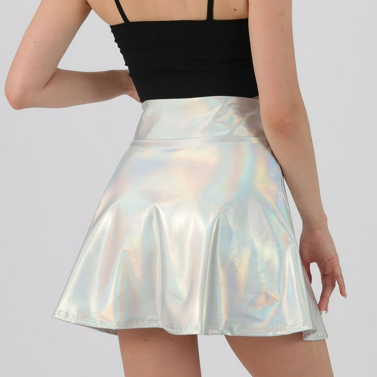 Holographic top skirt walmart