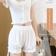 thumbnail image 6 of Yokua Fashion Safety Pants Ice Silk Boxers Shorts Ruffled Pants Underwear, 6 of 17