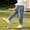 Blue # Boys Pants, variant on Falkdiz Cargo Denim Jeans for Boys Outdoor Loose Pockets Wide Leg Outdoor Pantalones Stylish Elastic Waist Boys Pants Relaxed fit, Blue, Size: 100