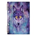 thumbnail image 2 of WOBOGO Beautiful Fantasy Wolf Notebook College Horizontal Grid Paper Ink Spill Resistant Water Resistant Cover 8.3x5.7x0.4in, 2 of 8