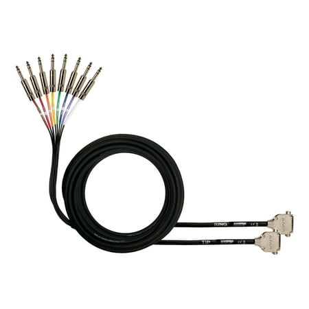 8 Channel DB25 to TRS Audio Snake, 25 ft.