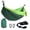 Double|Green, variant on Camping Hammocks, Double & Single Hammock with Tree Straps,Portable Lightweight Parachute Nylon Camping Gear for Outside Hiking Beach Backpack Survival Travel