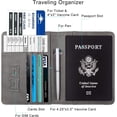 thumbnail image 4 of Passport and Vaccine Card Holder Combo,Cover Case with CDC Vaccination Card Slot, Leather Travel Documents Organizer Protector, with RFID Blocking, for Women and Men, 4 of 7