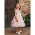 thumbnail image 4 of BemeyourBBs Kids Toddler Girls Fairy Butterfly Tulle Tutu Dress Big Girl Summer Ruffled Dress Cute Sleeveless Ruffle Princess Birthday Party Wedding Guest Dress with Belt, 4 of 9