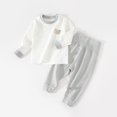 thumbnail image 2 of Ulanda Infant Toddler Baby Girls Clothes Outfits,2 Piece Cute Fall Long-sleeve Top and Pants (Grey, 18-24 Months), 2 of 6