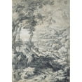 thumbnail image 2 of Gaspard Dughet 11x14 Black Ornate Wood Framed Double Matted Museum Art Print Titled: Landscape with Elijah and the Angel on Mount Horeb (1660), 2 of 5